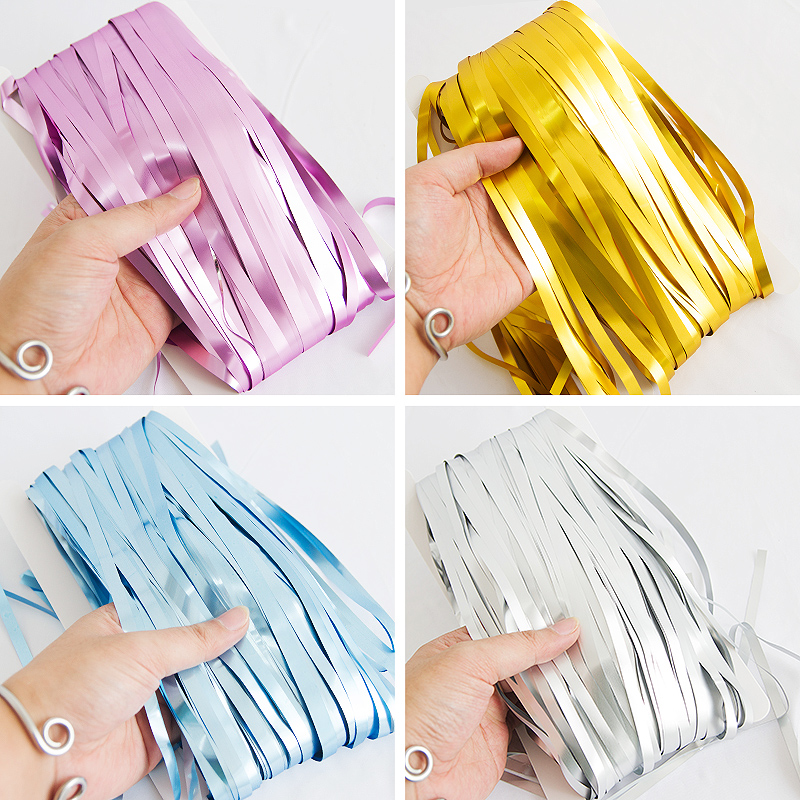 Matte rain silk curtain tassel baby birthday background wall decoration Silver matte brushed flower wedding wedding party decoration