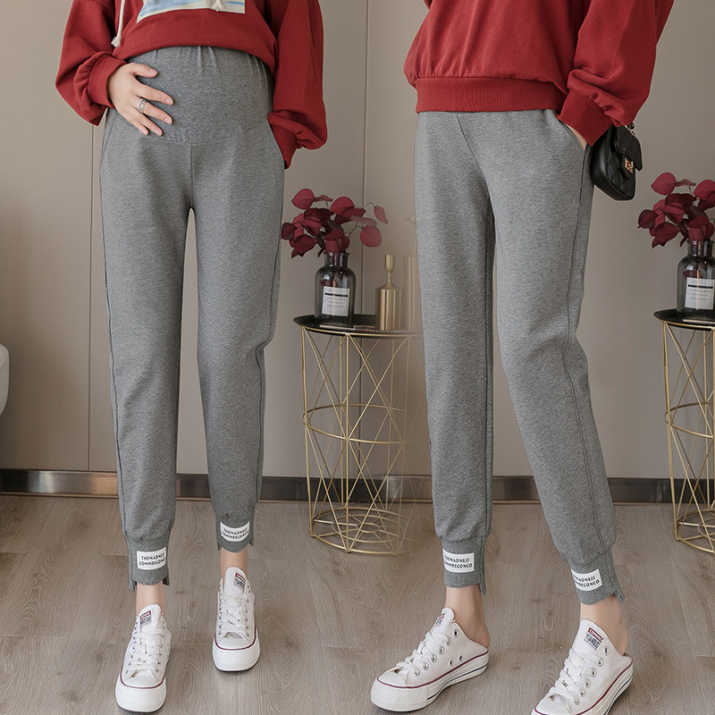 Pregnant Women Pants Spring Autumn Outwear Fashion New Nehitch Pants Fall Casual Sports Bouquet Leggings Pregnant pregnant women Autumn Fashion