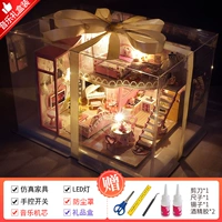 [Модель музыкальной подарочной коробки] Sweetheart Dream Loft + пылезащитный чехол + музыка + подарочная коробка + клей для инструментов + светодиодная лампа