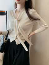 Dajos red label series intellectual and elegant 48 Zhongding mercerized full wool streamer knitted cardigan