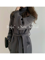 DAJOS returns to the classic 90 high-count 100% wool handmade double-faced woolen coat