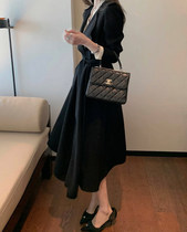 DAJOS black label Japan imported environmental protection raw materials workplace lapel belt black windbreaker