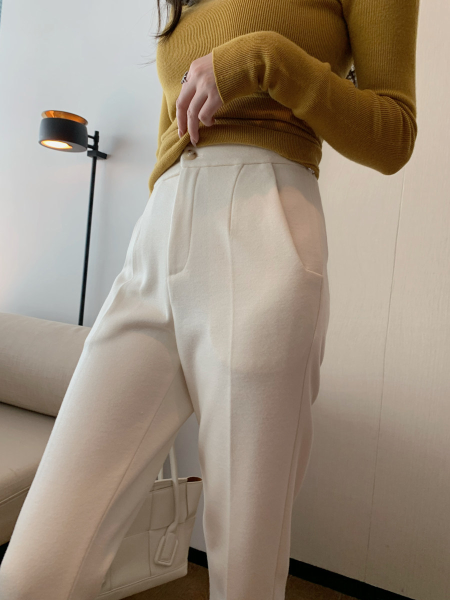 DAJO'S classic trousers custom fabric autumn and winter commuter B with wool straight trousers