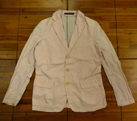 1A2517 Men's Cotton Heavy Washed Retro Suit Jacket Onassis m Size Bust 102cm