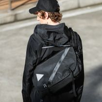 Hong Kong I Tgreg slanted satchel male and female street hip hop original Cebu Large capacity single shoulder Postshoulder Postpack
