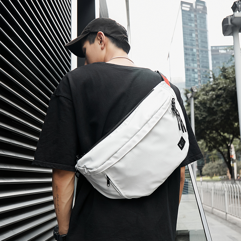 Hong Kong I Tgreg men's breast bag with large - capacity single shoulder bag sports large waist bag ride slope shoulder backpack