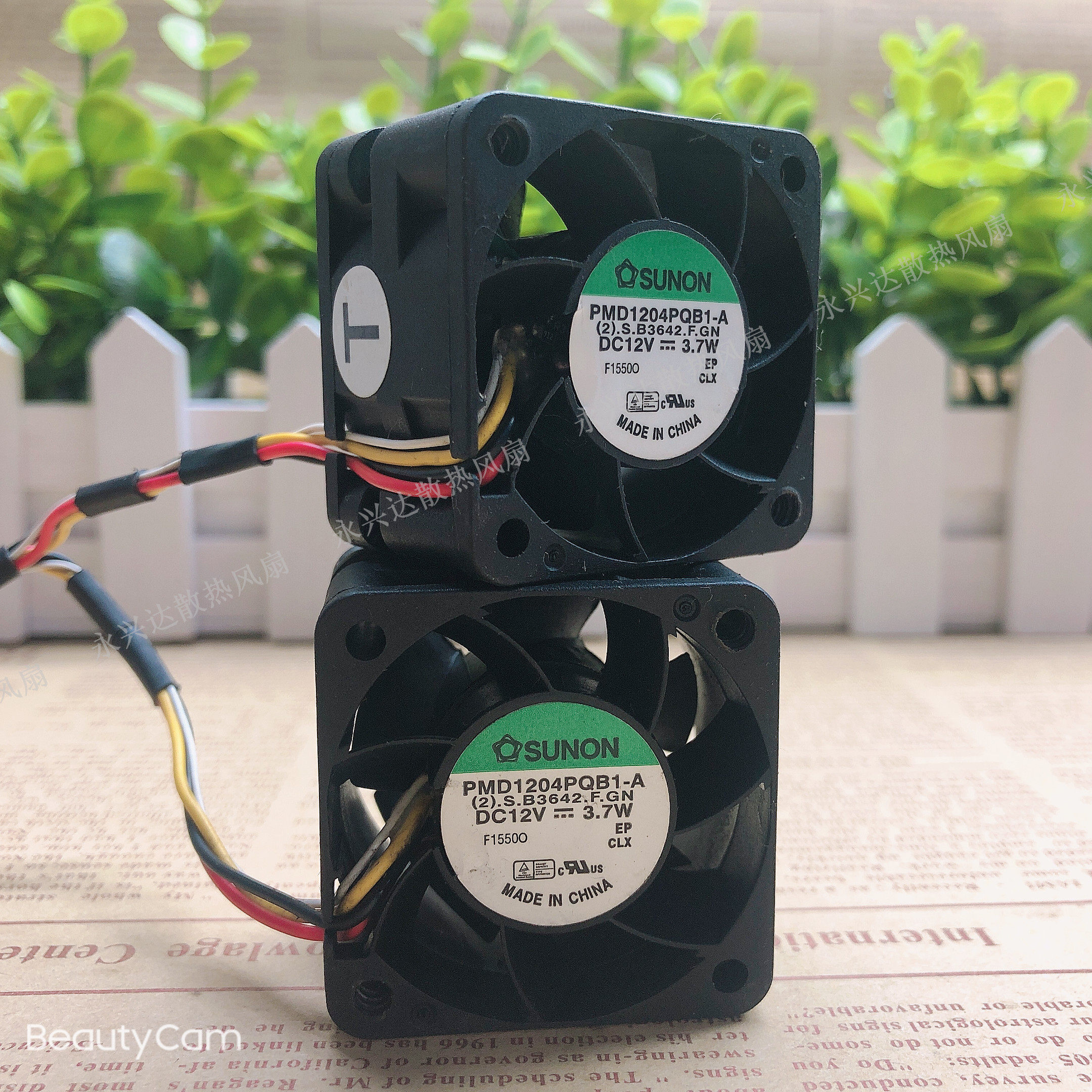 New built quasi SUNON PMD1204PQB1-A 12V 3 7W 4028 four-wire server fan