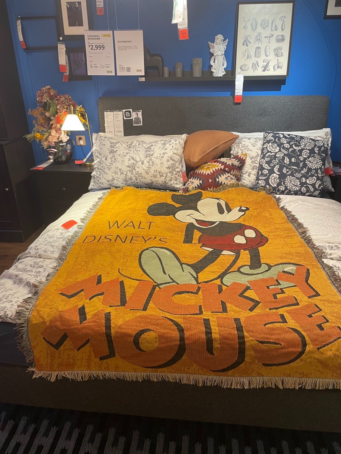 Cartoon Old Beauty Order Festive Mickey Blanket 40% Cotton 60% Polyester Quality Knit