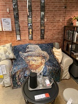 Van Gogh oil painting series sofa blanket tapestry tapestry art blanket decoration blanket leisure blanket Van Gogh portrait