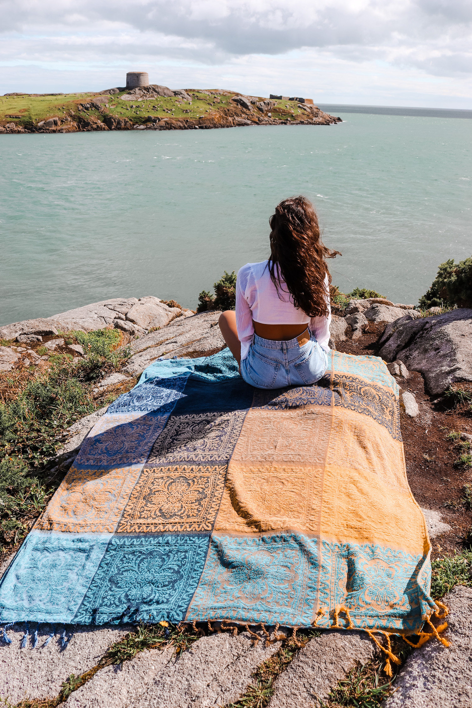 Foreign trade Mediterranean Nepal Wind sofa blanket Blanket Cover Blanket Cover Towel Bed Blanket Floating Window Mat Cover Towel Casual Hood Cloth