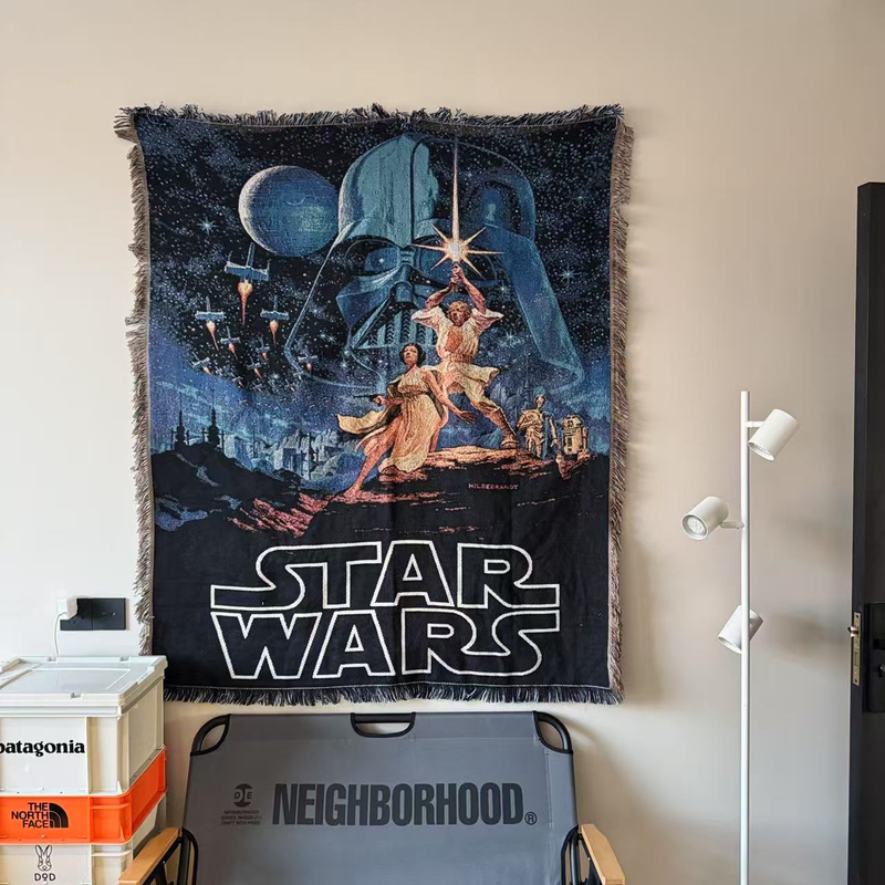 Star Wars Retro Tapestry American Science Fiction Movie Poster Cover Blanket Sofa Blanket Wall Hanging Decoration