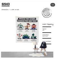  Original design Toy story hanging cloth background cloth room bed and breakfast decoration bedroom bedroom layout European and American style