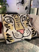 Tiger Head Tiger Brain South Korea Wind Sofa Towel Wire Blanket Blanket Blanket Blanket Decoration Blanket