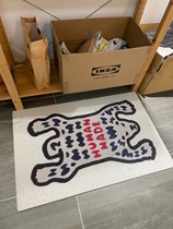 pvc silk ring cushion ground mat home doorway door entry door indoor outside 1 6kg cat sand cushion splash-proof