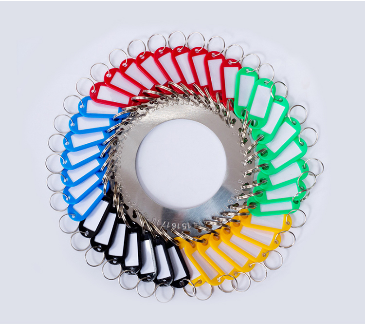 Thickened stainless steel key box circle plate buckle plate color can be marked key card storage management cabinet bracelet string