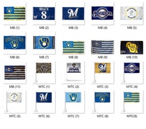 Foreign Trade Milwaukee Brewing MLB Milwaukee Brewers Flag Amazon WISH EBAY