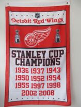 Foreign trade ice hockey Detroit Red Wings Flag car Flag series NHL Detroit Red Wings Flag