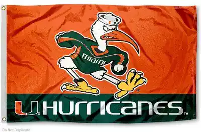 Miami Hurricanes Flag Miami Hurricanes Flag Amazon WISH EBAY Hot Sale