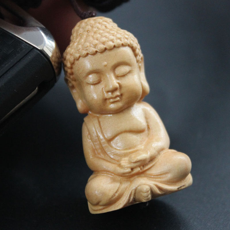 Slingshot safety miss rope such as Buddha boxwood carved pendant pendant