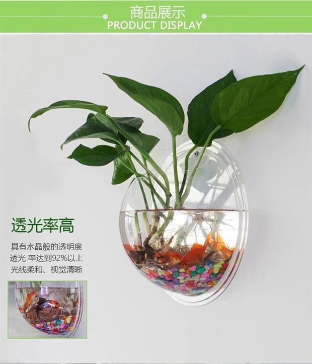 Bình treo tường trong nhà văn hóa nước treo tường chậu hoa. Sáng tạo văn hóa nước trang trí tường kinh tế tường giật gân nước - Vase / Bồn hoa & Kệ chậu kẹp ban công