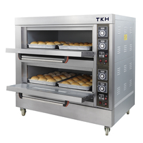  British TKH oven Commercial two-layer four-plate electric oven two-layer large capacity pancake pizza bread moon cake stove