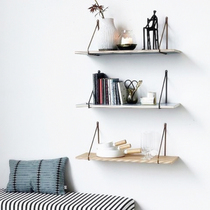 Nordic wall Shelves Solid Wood Bookshelves Kitchen Handy-shaped separator Living room minimalist storage containing floor shelves