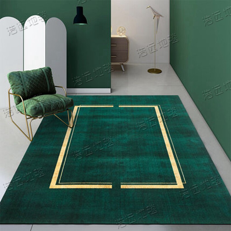 Nordic minimalist living room coffee table sofa carpet luxury modern light luxury green European bedroom bedside handmade customization