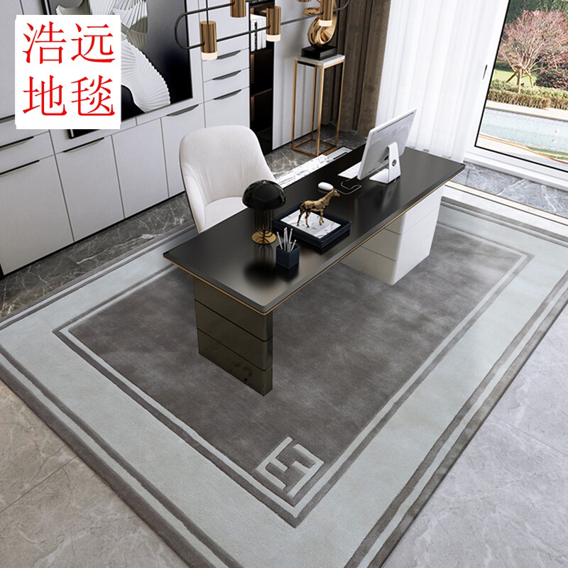 New Chinese style gray carpet modern minimalist living room sofa coffee table blanket bedroom full shop study bed end handmade custom