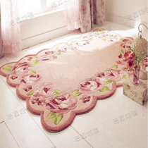 Pink Rose Fields Garden European-style Tea Table Carpets Living-room Bedroom Tatami Mat Bedside Big Carpet Full of Custom