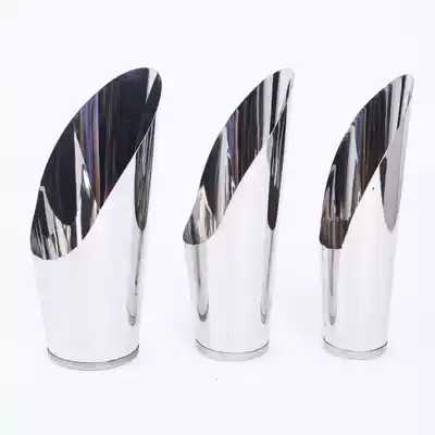 Stainless steel bucket shovel cylindrical gardening flower cultivation flower fertilization household succulents digging soil transplantation tool three-piece set