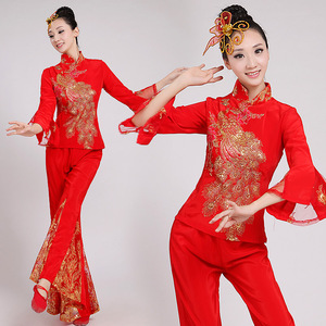 Chinese folk dance dress for women Yangko costume, performance dress, female adult, Northeast Folk Dance Costume, square dance suit for middle-aged and elderly people