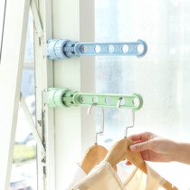 Creative home hanging towel rack window drying rack indoor drying rack storage adhesive hook non-slip