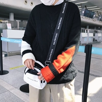 Áo len nam cổ tròn kiểu Hồng Kông mùa thu đông mùa đông Phiên bản Hàn Quốc áo len rộng rãi siêu cháy áo cardigan nam