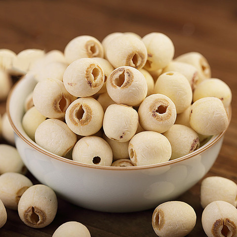 Xiangtan No Core Grinding Peel White Lotus Seed Dry Goods To Core Taste Powder Glutinous and Centerless Lotus Seed 500g New Cargo Level