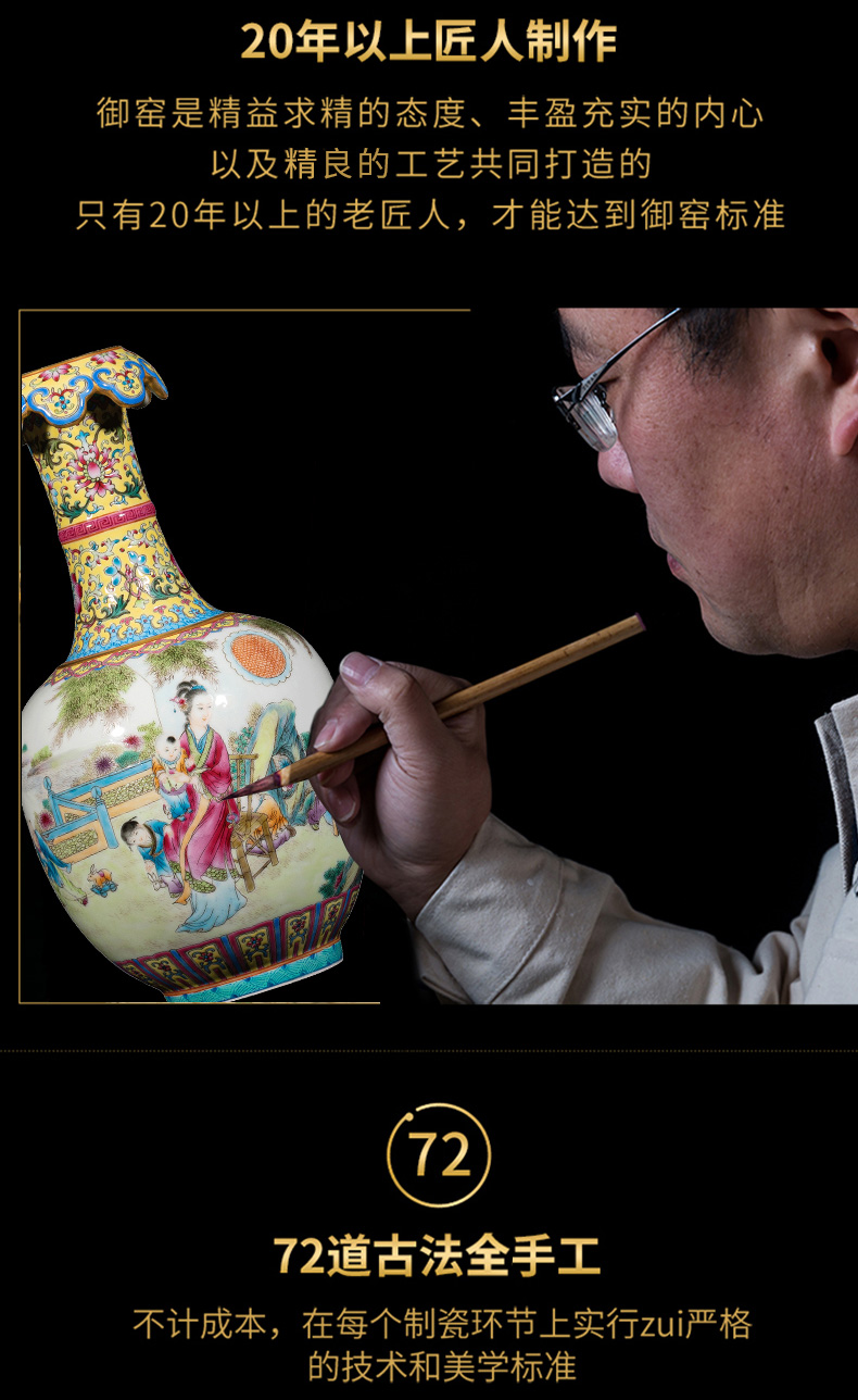 Ning hand - made antique vase seal up with jingdezhen ceramic bottle vase furnishing articles sitting room JingXian woman godson cloud expressions using bottle