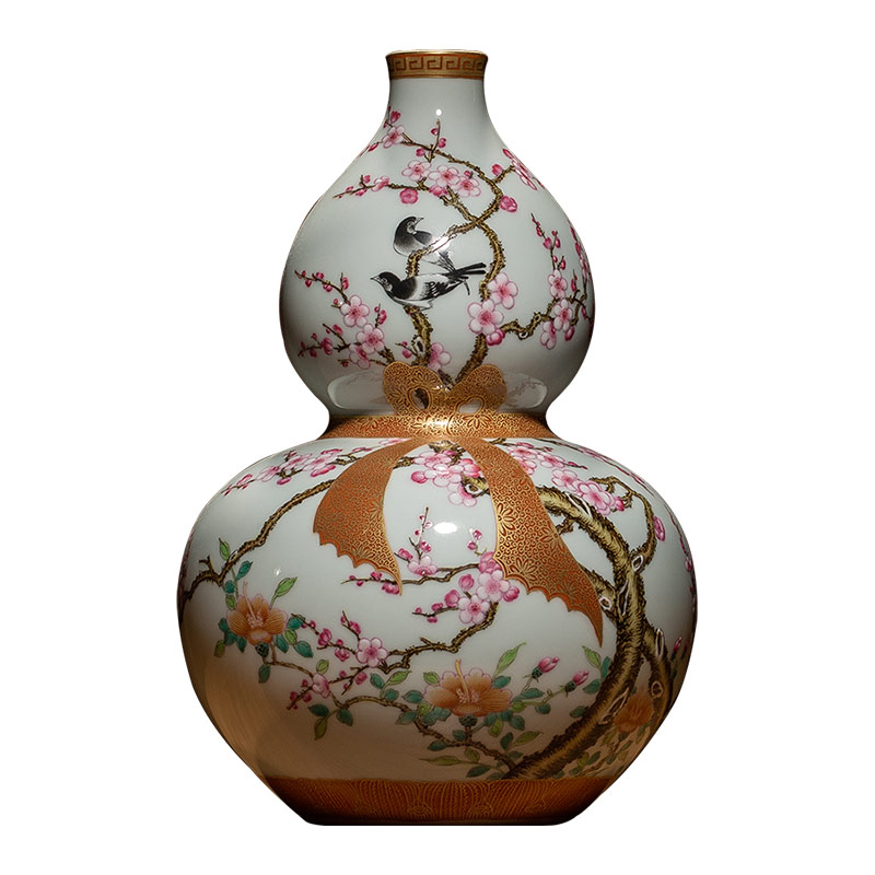Rather small expressions using sealed up with jingdezhen ceramics craft vase archaize home gourd bottle rich ancient frame place adorn article