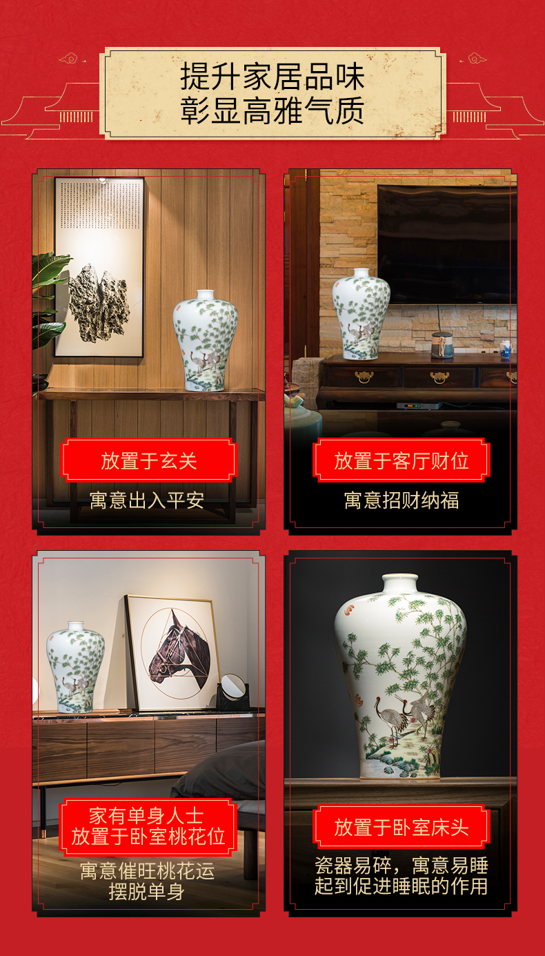 Better sealed up with porcelain of jingdezhen ceramics vase archaize furnishing articles of the new Chinese style household small craft ornaments restoring ancient ways