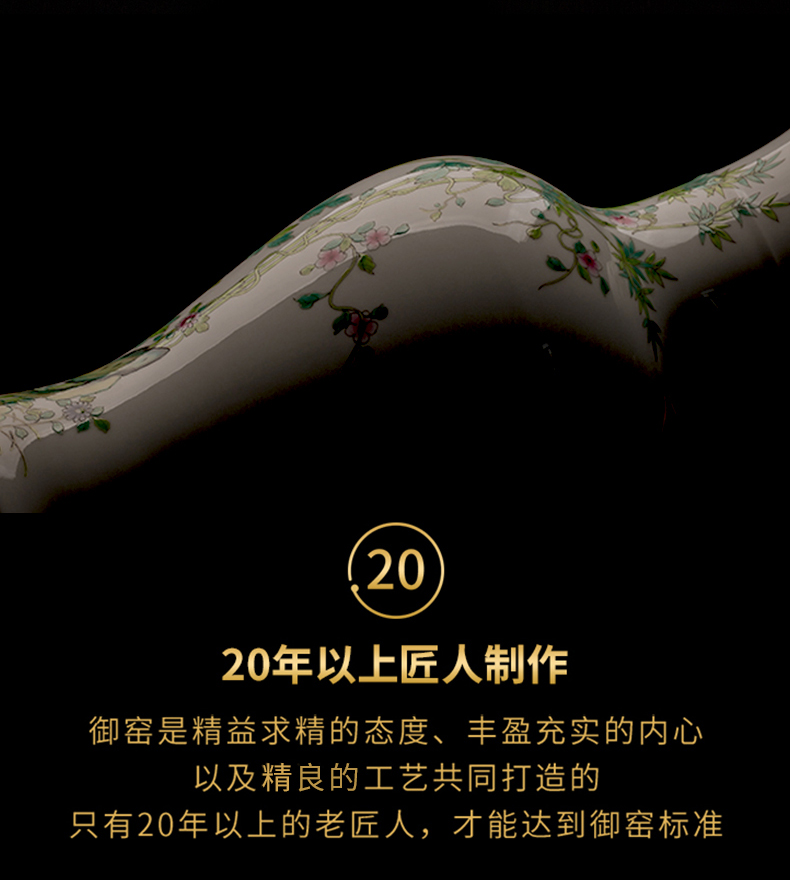 Better sealed up with jingdezhen ceramics from archaize sitting room of Chinese style furnishing articles large sitting room vase household porcelain of goddess of mercy bottle