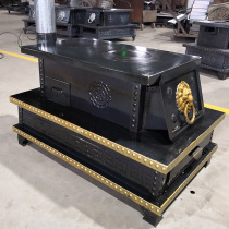 Firewood stove Household rural thickened indoor wood-burning small heating stove Winter barbecue stove real fire winter Tibetan stove