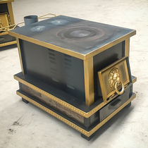 Diesel stove household rural hot water heating real fire with boiling water Net Red simple stove floor pot stove household stove