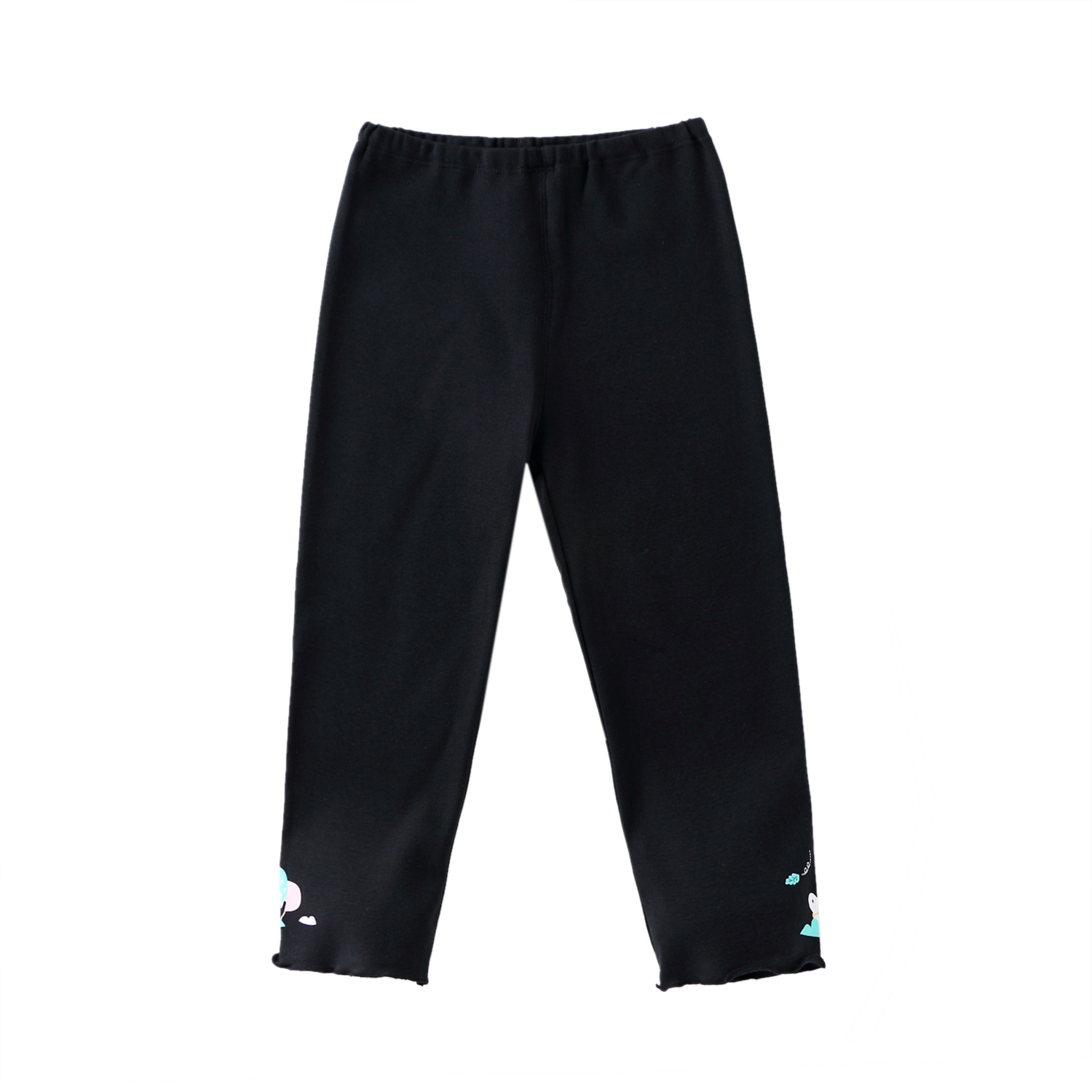 Annai children's clothing girls' spring and autumn clothing pure cotton full-waist knitted leggings sports casual pants XG836597