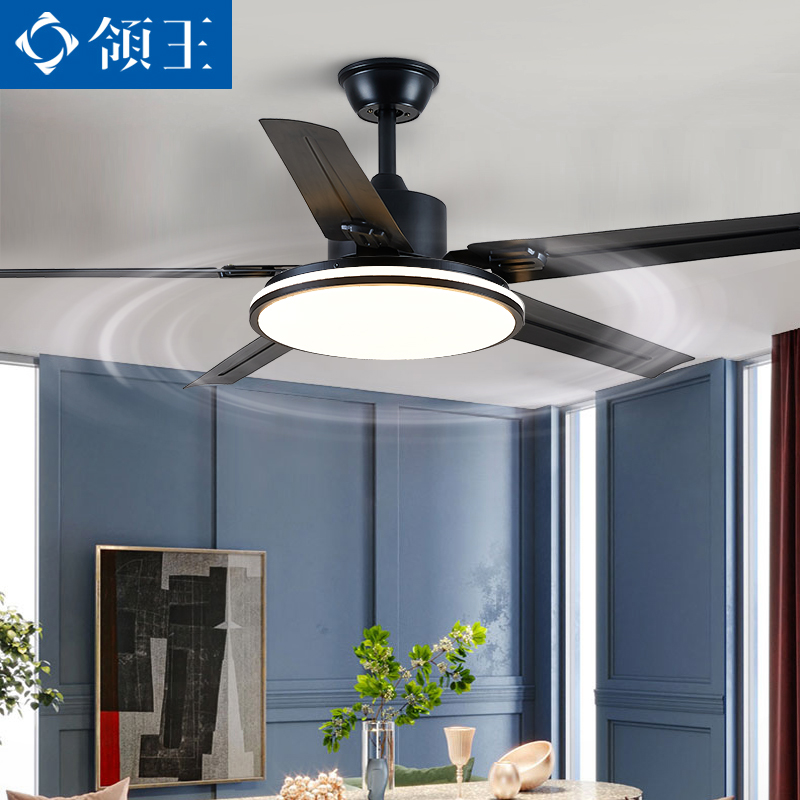 Dining room ceiling fan lamp 52 inch fan chandelie large wind living room with lamp ceiling fan black ceiling fan lamp 2022 New