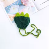 Шапка, шерстяной шлем ручной работы, трикотажный милый аксессуар, популярно в интернете