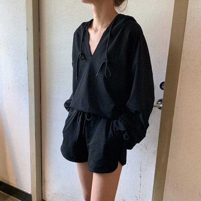 Sweatpants Two pieces of thin Casual Sportswear Suit Women 2022 Summer new Korean version Loose Foreign Pie Suit