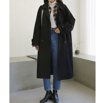 Woolen coat womens long 2021 autumn and winter New Korean fashion woolen coat thick academic style woolen coat