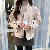 Small woolen coat womens short coat 2021 autumn and winter New popular Korean version loose student woolen coat