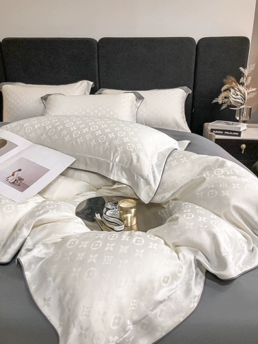 Летний шелковый шелковистый комплект, пододеяльник, простыня, легкий роскошный стиль, 4 предмета, постельные принадлежности