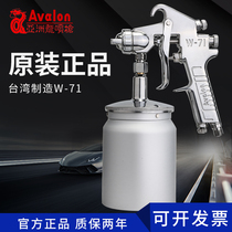 Imported W-71 paint spray gun High atomization furniture pneumatic spray gun upper and lower pot manual topcoat spray gun