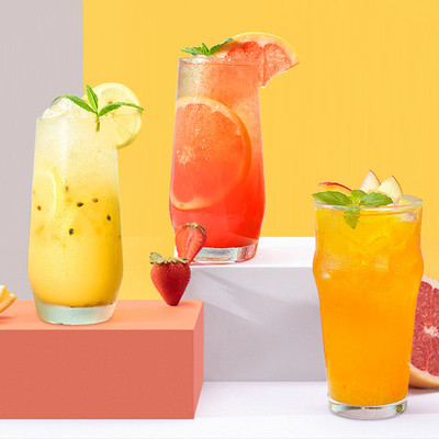 奶茶玻璃杯酒吧家用网红杯子