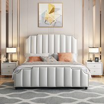 Technology cloth bed wash-free light luxury master bedroom high box bed 1 8 meters 1 5m box body storage modern minimalist soft package wedding bed